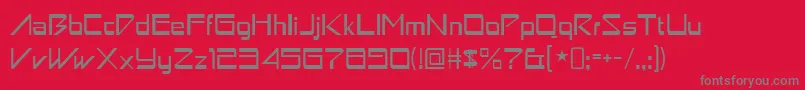 astron boy Font – Gray Fonts on Red Background