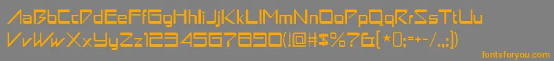 astron boy Font – Orange Fonts on Gray Background