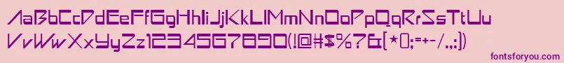 astron boy Font – Purple Fonts on Pink Background