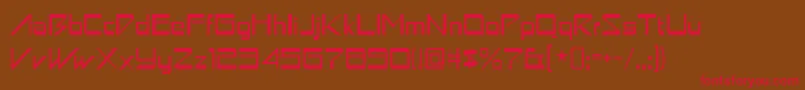 astron boy Font – Red Fonts on Brown Background