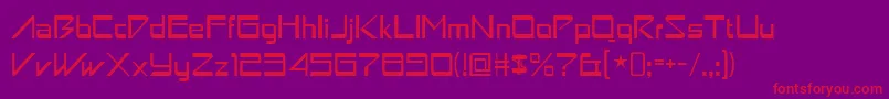 astron boy Font – Red Fonts on Purple Background