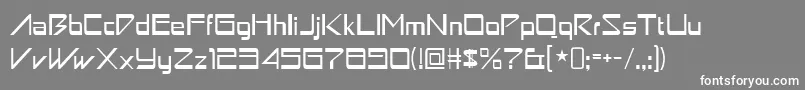 astron boy Font – White Fonts on Gray Background