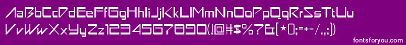 astron boy Font – White Fonts on Purple Background