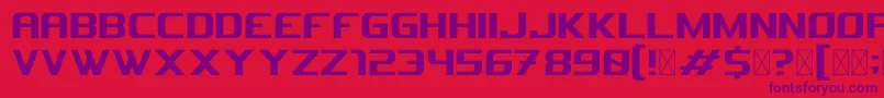Astron Font – Purple Fonts on Red Background