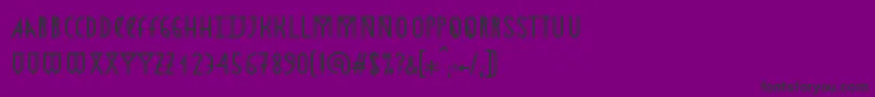 Astronmica Font – Black Fonts on Purple Background