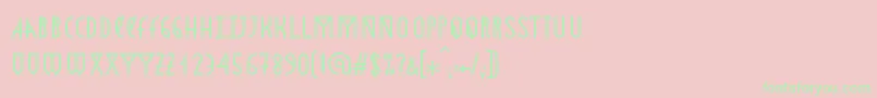 Astronmica Font – Green Fonts on Pink Background