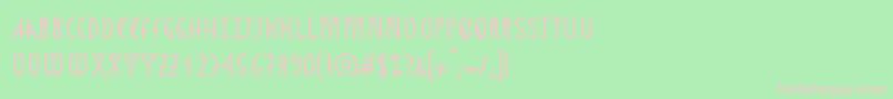 Astronmica Font – Pink Fonts on Green Background