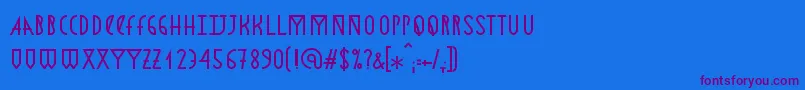 Astronmica Font – Purple Fonts on Blue Background