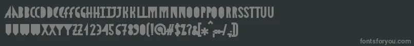 AstronmicaBlack-fontti – harmaat kirjasimet mustalla taustalla