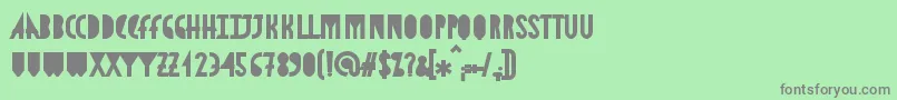 AstronmicaBlack-Schriftart – Graue Schriften auf grünem Hintergrund