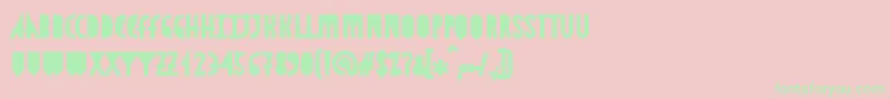 AstronmicaBlack Font – Green Fonts on Pink Background