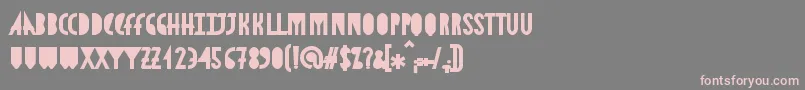 AstronmicaBlack Font – Pink Fonts on Gray Background