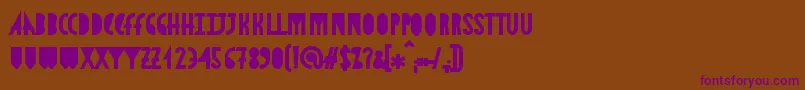 fuente AstronmicaBlack – Fuentes Moradas Sobre Fondo Marrón