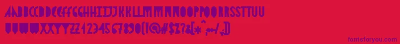 AstronmicaBlack-Schriftart – Violette Schriften auf rotem Hintergrund