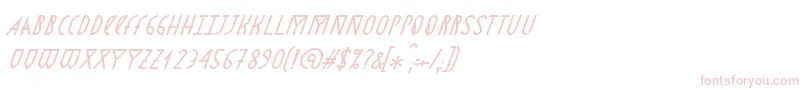 フォントAstronmicaItalic – ピンクのフォント