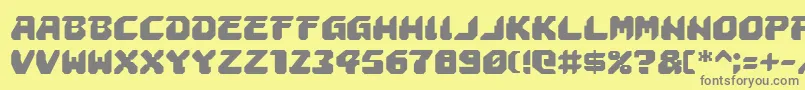 astropolis Font – Gray Fonts on Yellow Background