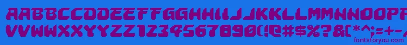 astropolis Font – Purple Fonts on Blue Background