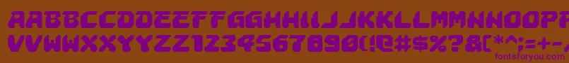 astropolis Font – Purple Fonts on Brown Background