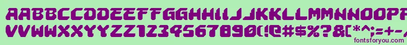 astropolis Font – Purple Fonts on Green Background
