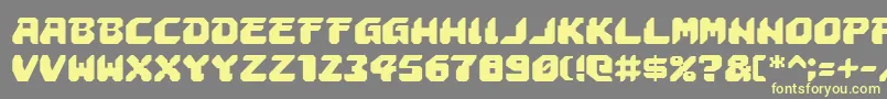 astropolis Font – Yellow Fonts on Gray Background