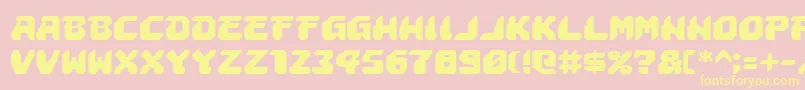 astropolis Font – Yellow Fonts on Pink Background