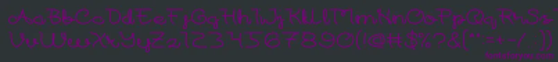 At Most Sphere Font – Purple Fonts on Black Background
