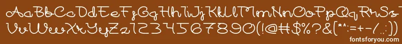 At Most Sphere Font – White Fonts on Brown Background