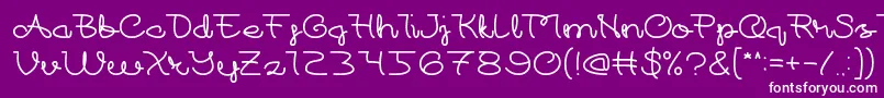 At Most Sphere Font – White Fonts on Purple Background