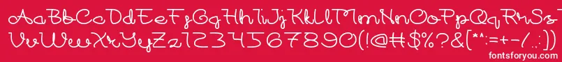 At Most Sphere Font – White Fonts on Red Background