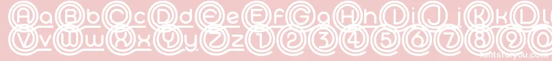 At The Midday Font Demo Font – White Fonts on Pink Background