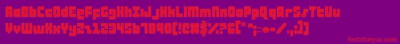 ataurus Font – Red Fonts on Purple Background