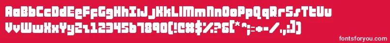 ataurus Font – White Fonts on Red Background