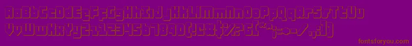 ataurus3d Font – Brown Fonts on Purple Background