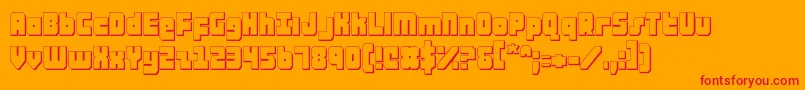 ataurus3d Font – Red Fonts on Orange Background