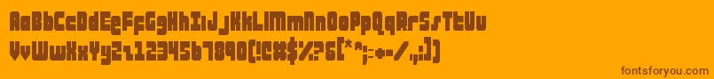 ataurusc Font – Brown Fonts on Orange Background