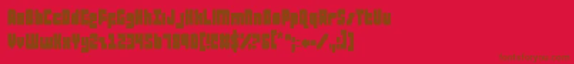 ataurusc Font – Brown Fonts on Red Background