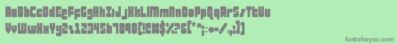 ataurusc Font – Gray Fonts on Green Background