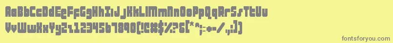 ataurusc Font – Gray Fonts on Yellow Background