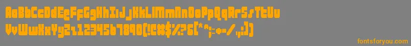 ataurusc Font – Orange Fonts on Gray Background