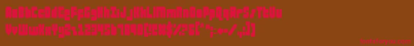 ataurusc Font – Red Fonts on Brown Background