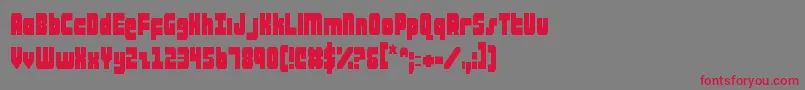 ataurusc Font – Red Fonts on Gray Background