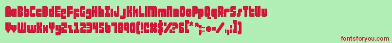 ataurusc Font – Red Fonts on Green Background