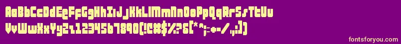 ataurusc Font – Yellow Fonts on Purple Background