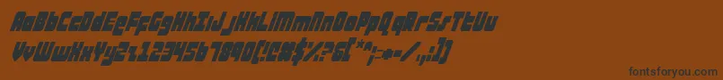 ataurusci Font – Black Fonts on Brown Background