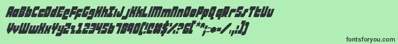 ataurusci Font – Black Fonts on Green Background