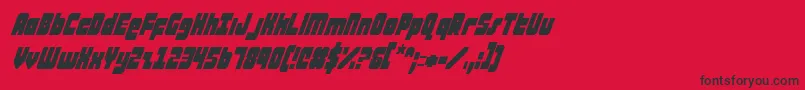 ataurusci Font – Black Fonts on Red Background