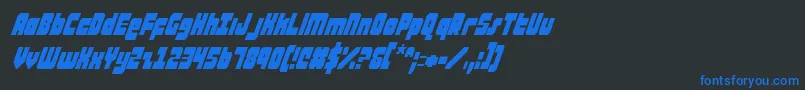 ataurusci Font – Blue Fonts on Black Background