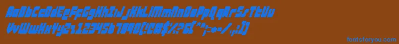 Шрифт ataurusci – синие шрифты на коричневом фоне