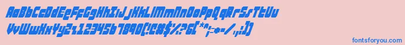 ataurusci Font – Blue Fonts on Pink Background