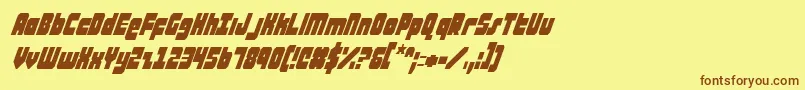ataurusci Font – Brown Fonts on Yellow Background
